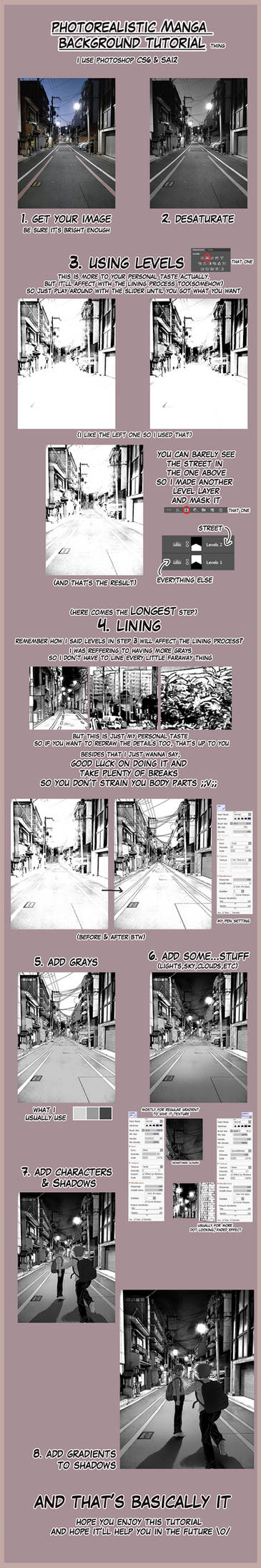 Photorealistic Manga Background Tutorial by PoisonicPen on DeviantArt
