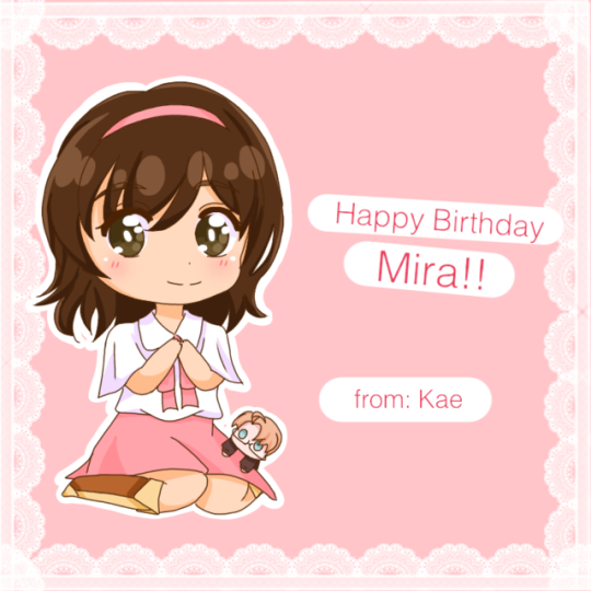 Happy B-Day Mira!!