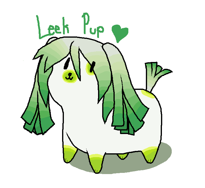 Leek Pup (MS Paint)