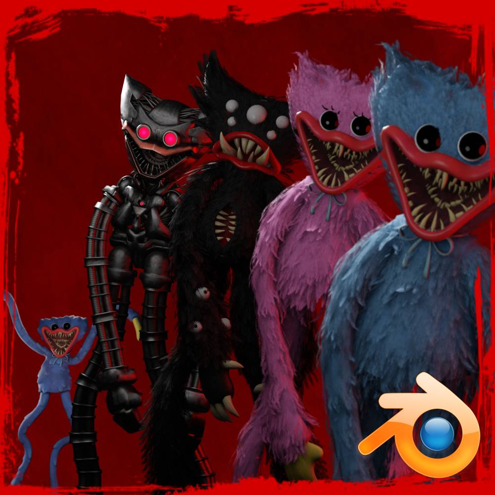 Huggy Rig Huggy Wuggy - Blender 2.8+ Rig (Discontinued) by D1GQ on DeviantArt
