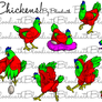 Chickens : Premades and Chat Set