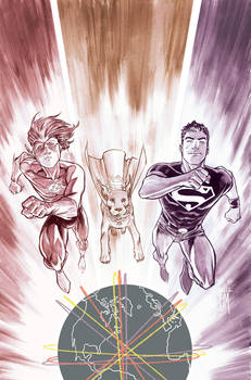Superboy 5 cover process 3
