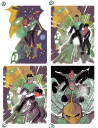 Green Lantern Corps Layouts