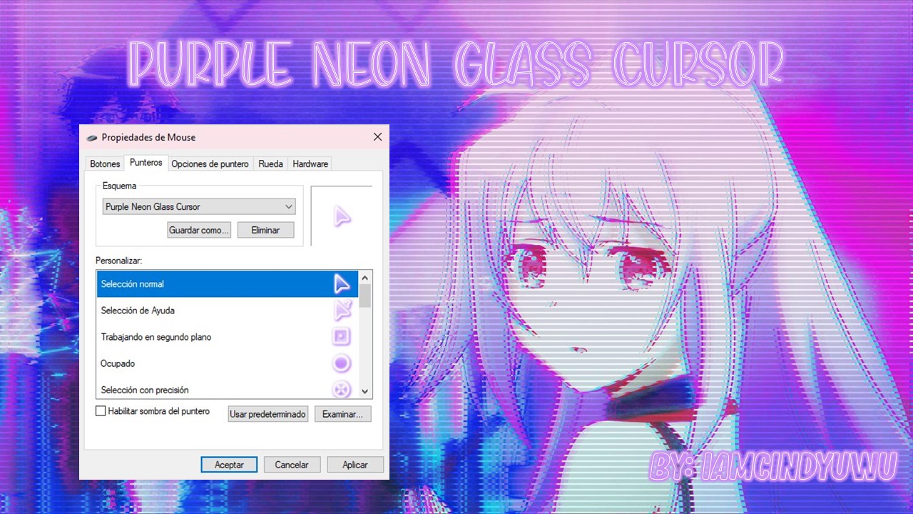 RGB Rainbow Chroma Neon Glass Cursors
