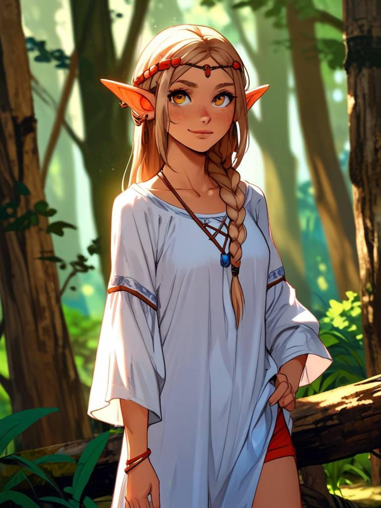 Elf girl by 078487p on DeviantArt