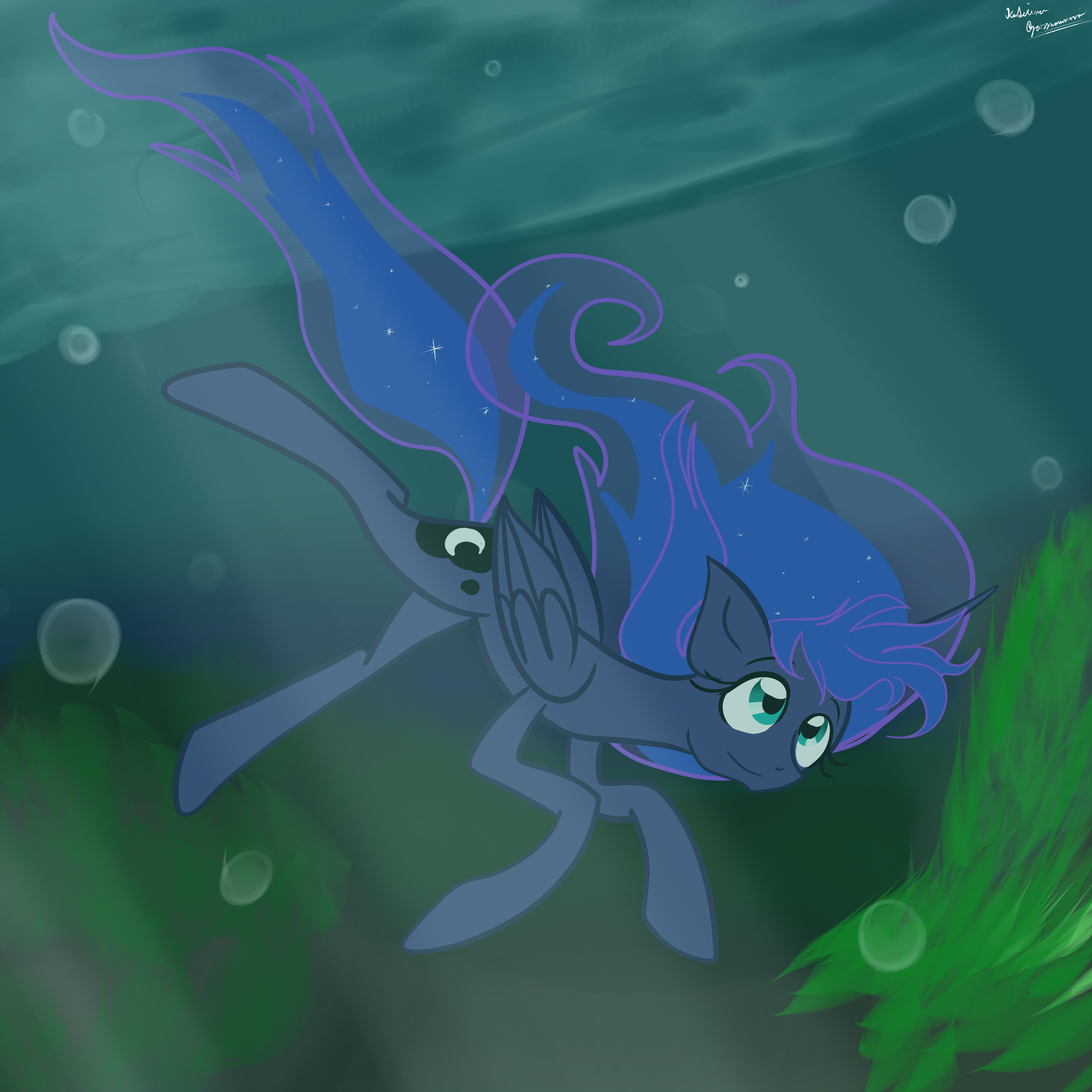 Princess Luna diving