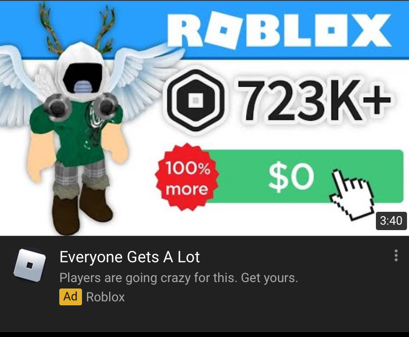 Robux/roblox items scams - Imgflip