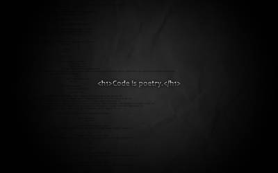 Code is poetry wallpaper