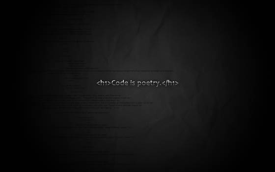 Code is poetry wallpaper