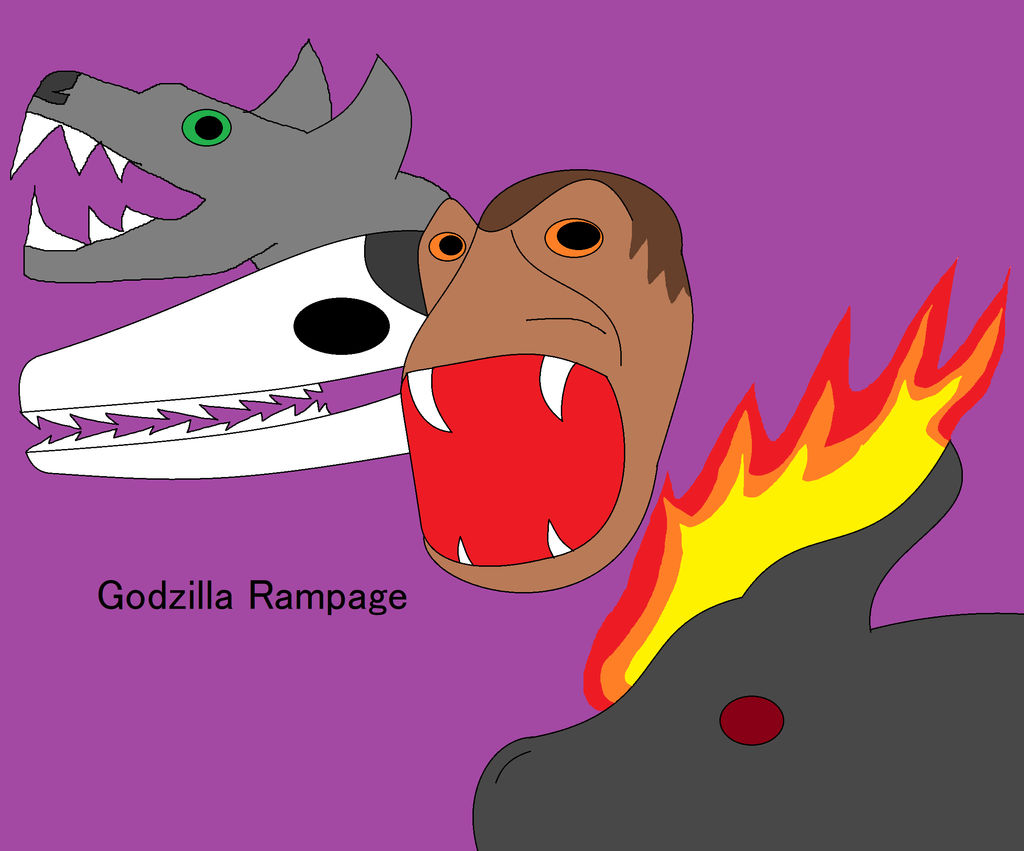 Birdzilla Rampage Godzilla Rampage by Dinossword on DeviantArt