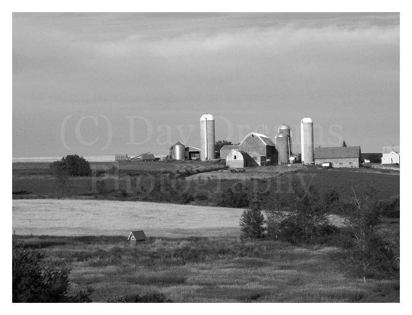 Farm on Hill Right Perspective