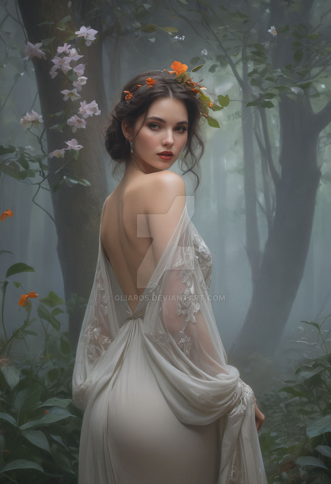 Magic Nymph The nymph in the magic forest 01 by Gliaros on DeviantArt