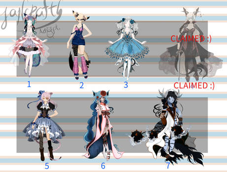 Adoptables Set Price [7.5 USD EACH : 5/7 OPEN]