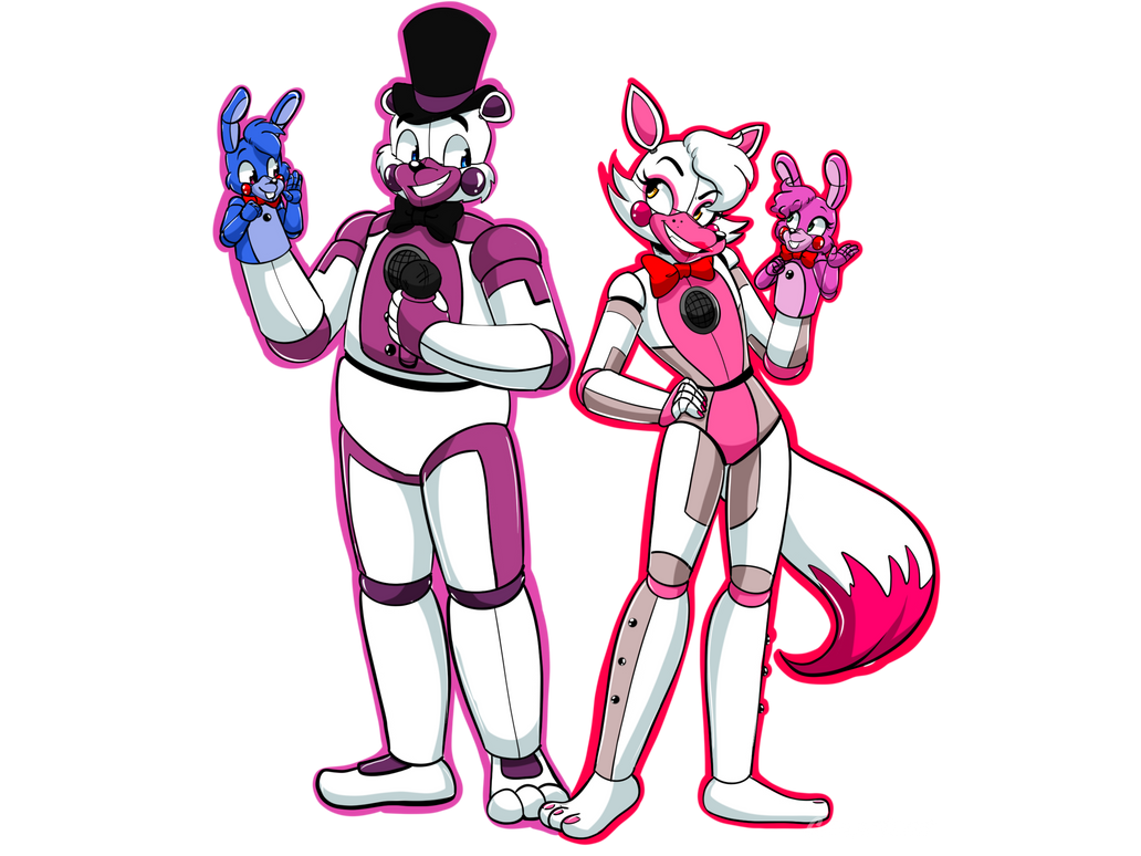 Funtime Freddy x Funtime Foxy (FNaF SL) by GlamrockChica08 on DeviantArt