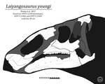 Laiyangosaurus skull reconstruction by olofmoleman