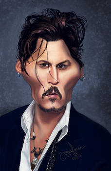 Johnny Depp caricature