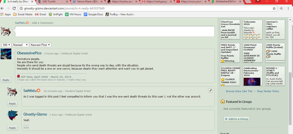 GhostlyGizmoDAJournal2DeathThreats by SaiMistu GhostlyGizmoDAJournal2DeathThreats by SaiMistu