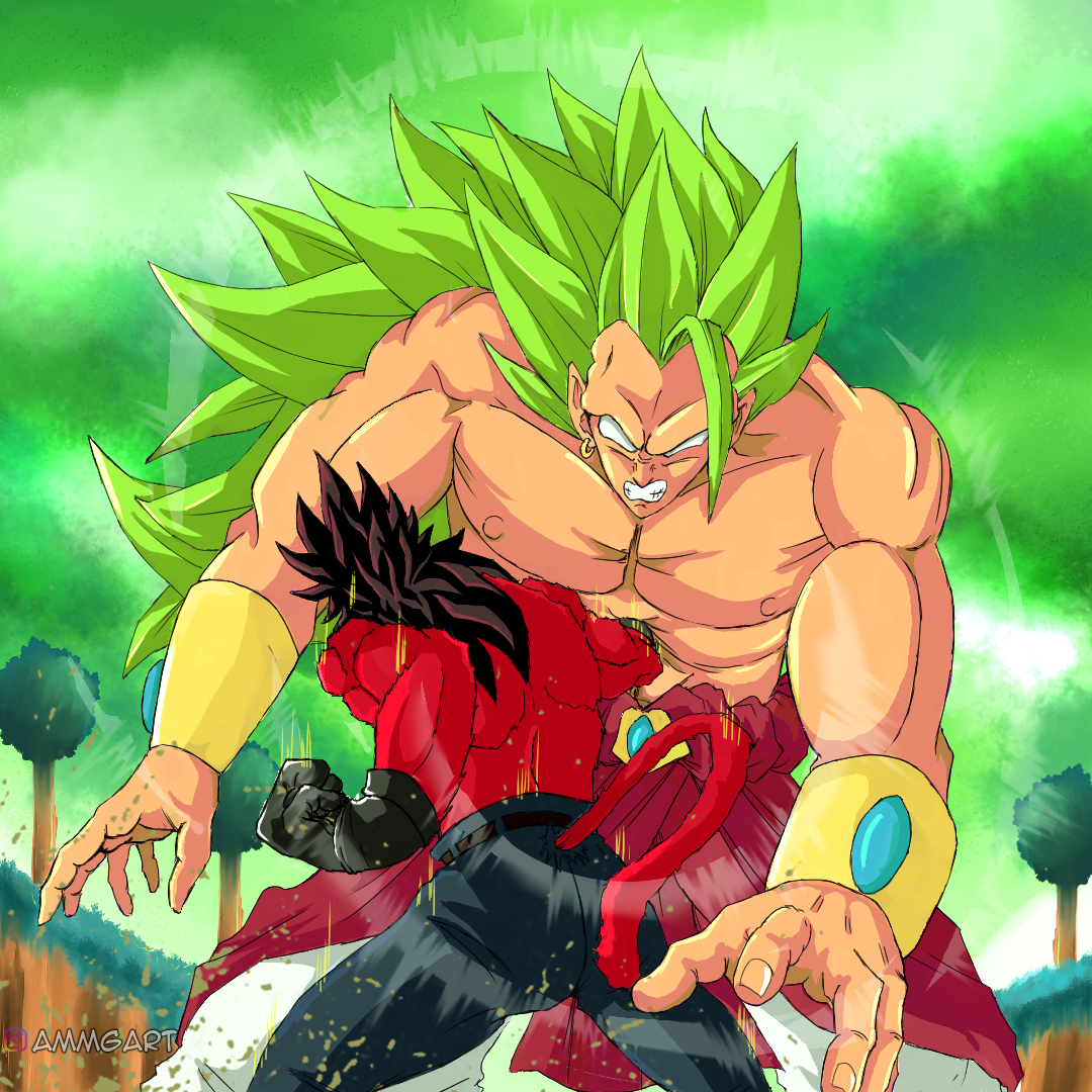 ArtStation - Vegeta VS Broly