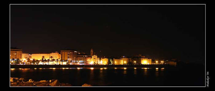 Ajaccio at night