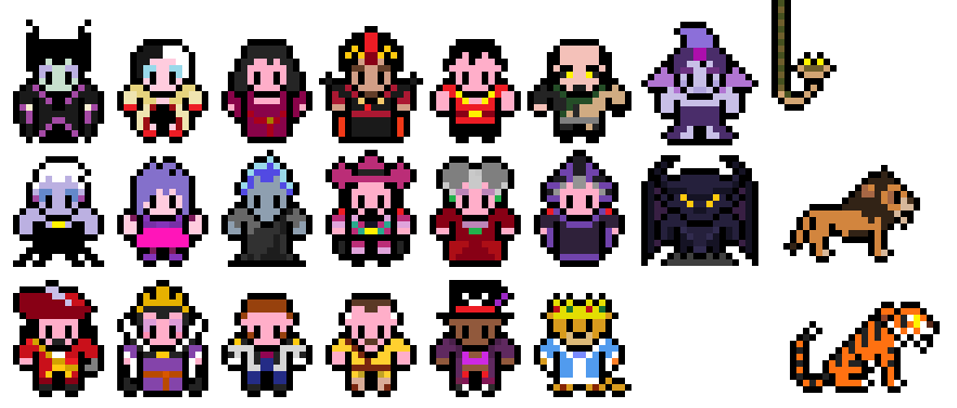 Pixel Disney villains sprites by mudkat101 on DeviantArt