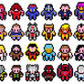 Pixel X-Men Villains sprites