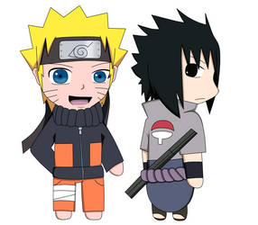 Naruto and Sasuke (Chibi)