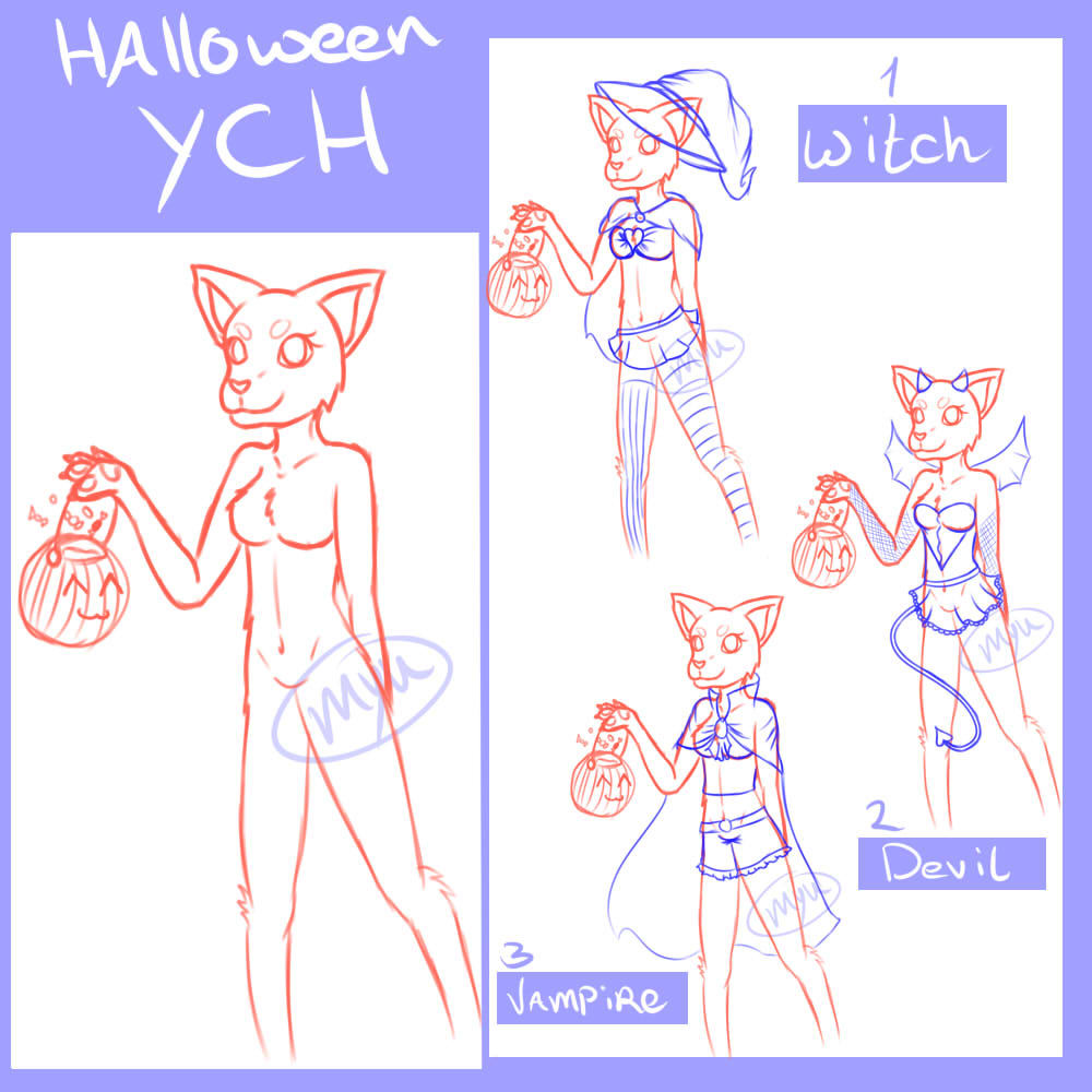 Halloween Furry YCH - CLOSED