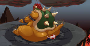 Bowser Crushes Toad