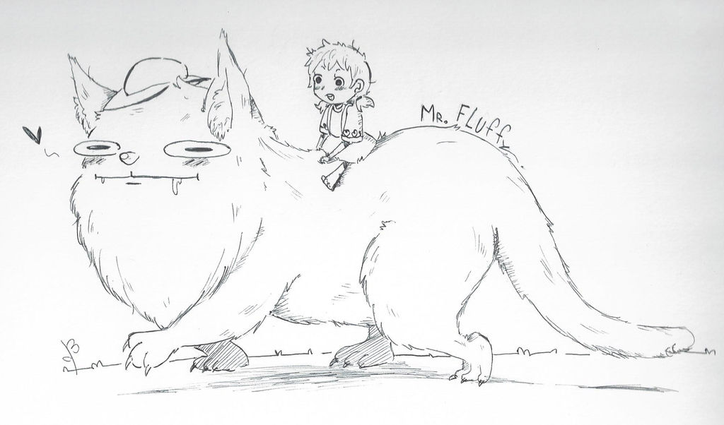 Mr. Fluffy by MUSTACHEfreak on DeviantArt