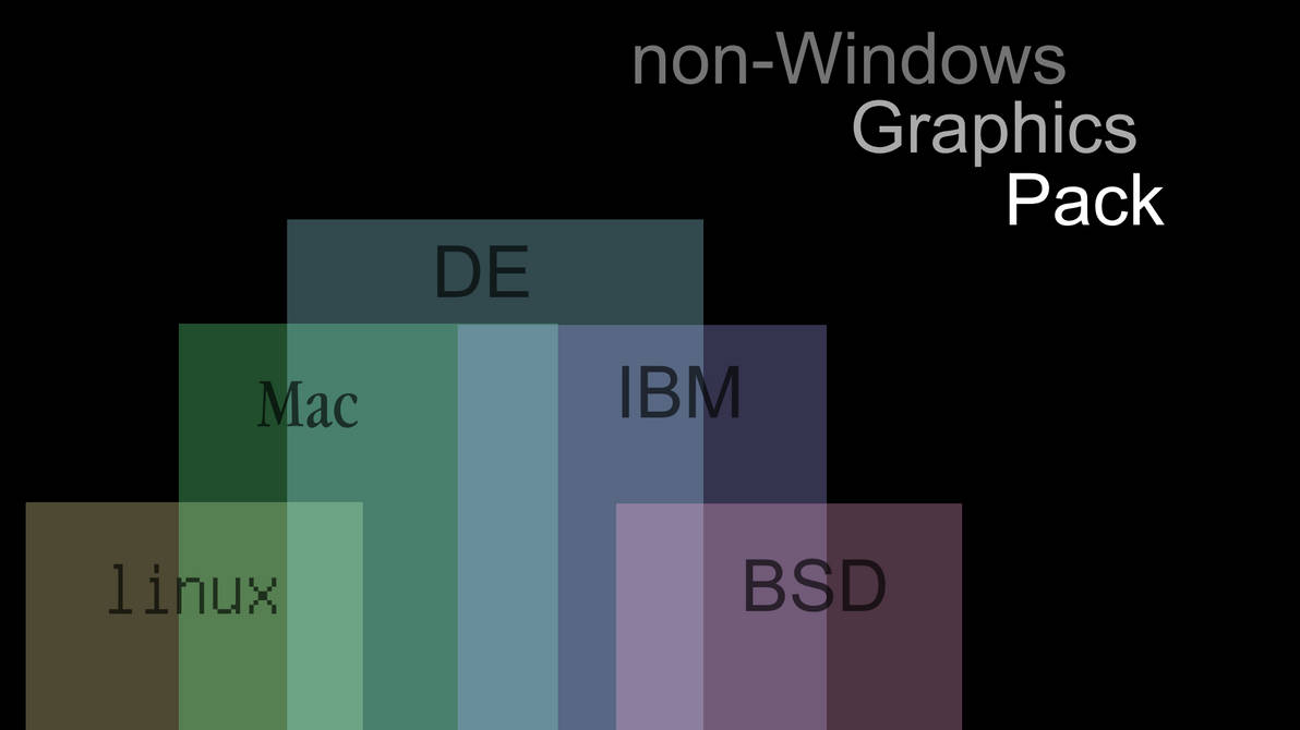 non-Windows Operating Systems Graphic Pack by DenisNikolaev on DeviantArt