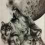 Portrait with wolves
