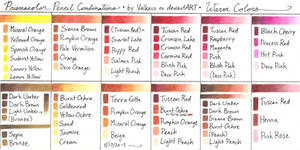 Prismacolor Pencil Combinations 2: Warm Colors