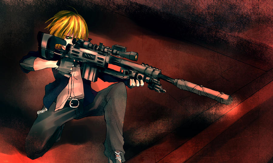 request from friend- ravensky1-boy with sniper by KaNoir on DeviantArt