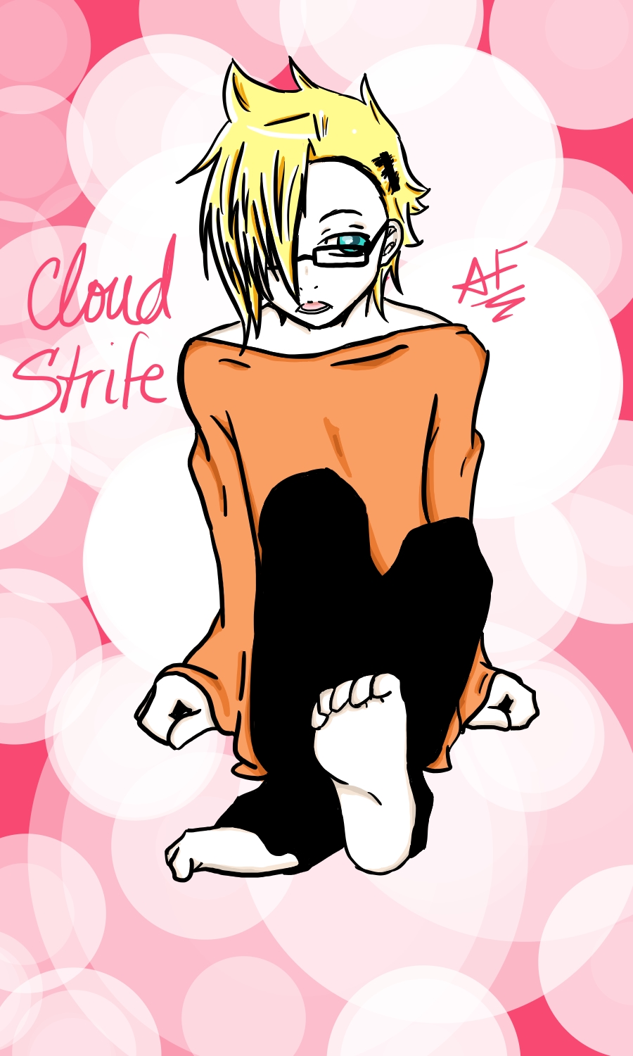 Cloud Strife in PJs