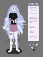 [OPEN] ZOMBIE GIRL ADOPTABLE /auction 13/ by kisulex