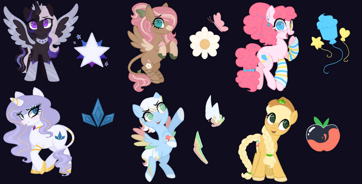 MLP Redesign Adopts by ThatOneNiceKitty on DeviantArt