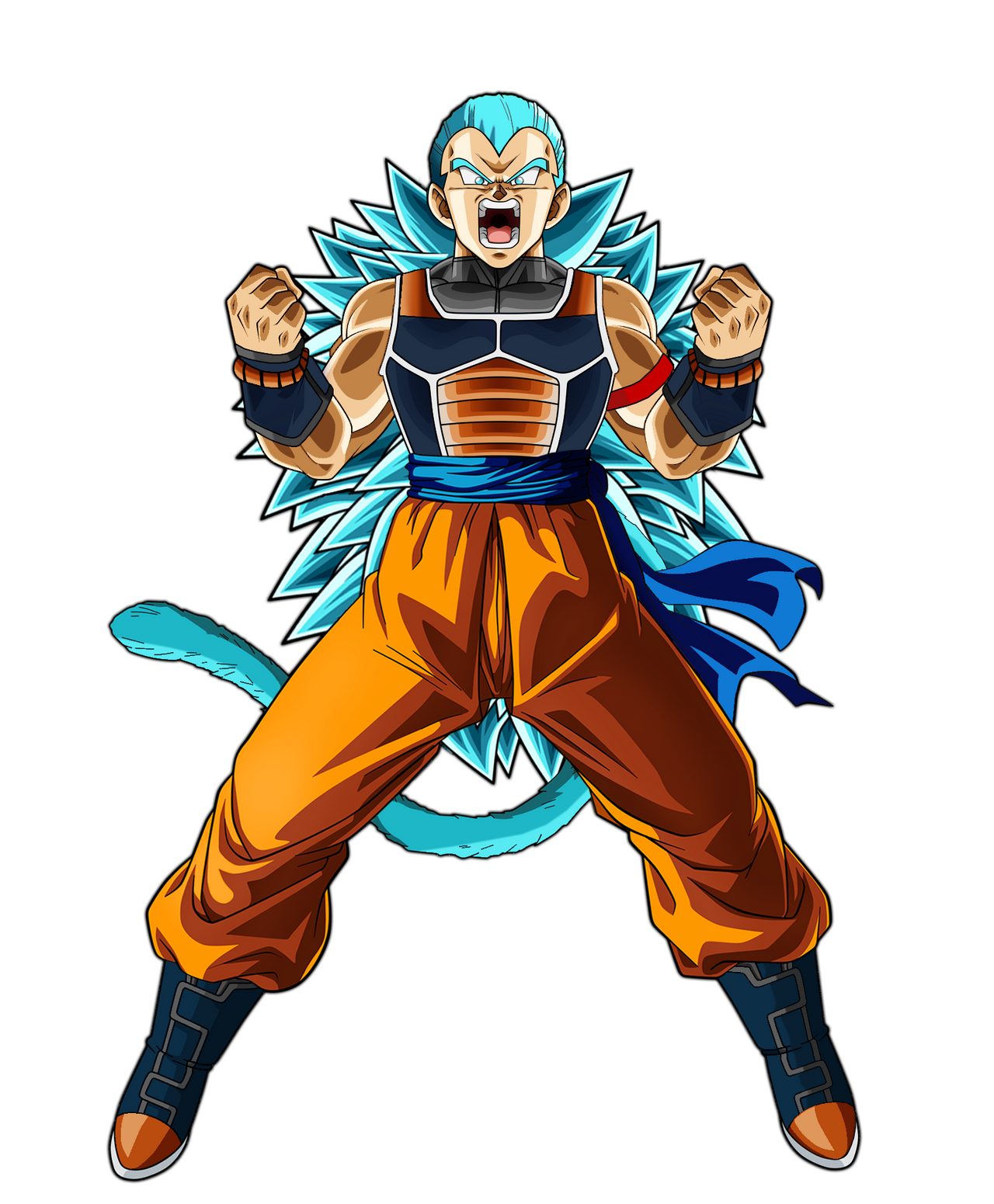 Radditz Good Super Saiyan Blue Radditz (Good) by jagsons on DeviantArt