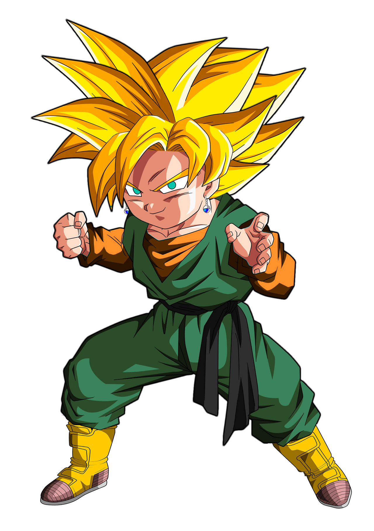 Potara Fusing Trunten - Trunks and Goten Potara Fusion by jagsons on DeviantArt