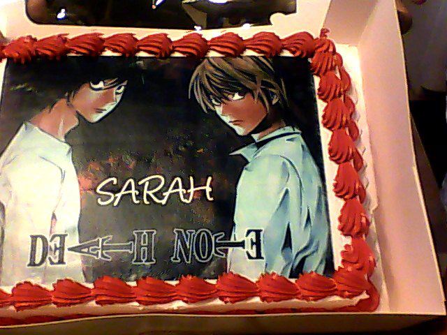L Death Note Chibi Cake