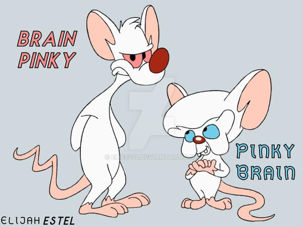 Pinky and the brain swapped by EME2222 on DeviantArt