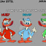 Looney Tunes Cartoons Styled Huey, Dewey And Louie