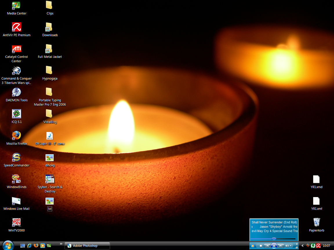 Calming Candle Desktop on 24th