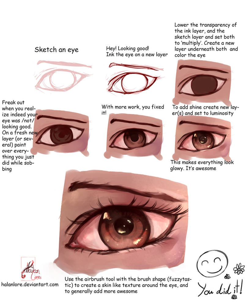 Painting An Eye Tutorial by HalanLore on DeviantArt