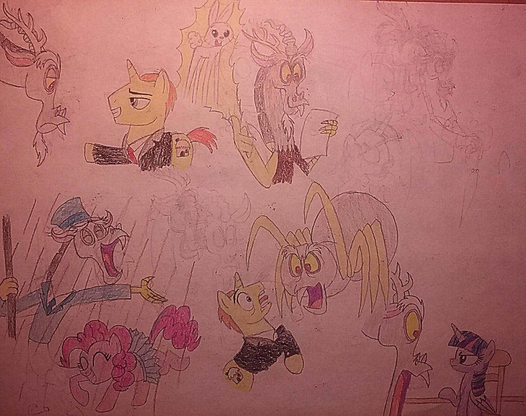 Scenes from Discord and the Ponyville Players