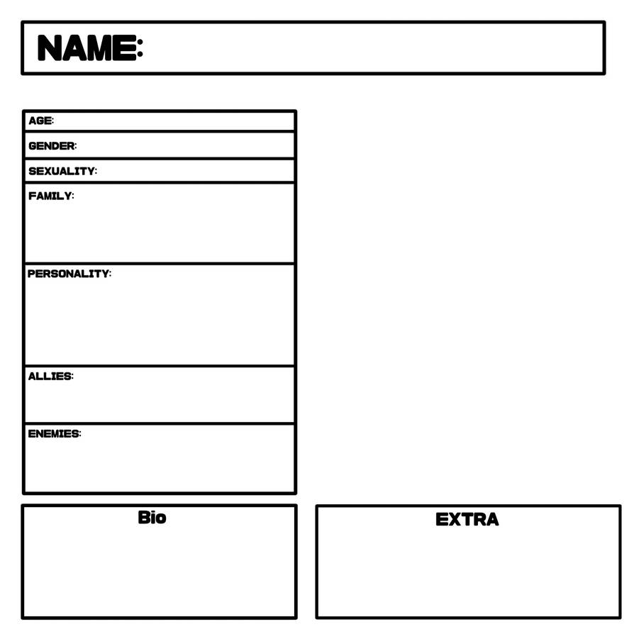 Character Sheet template v2 by jebens1 on DeviantArt