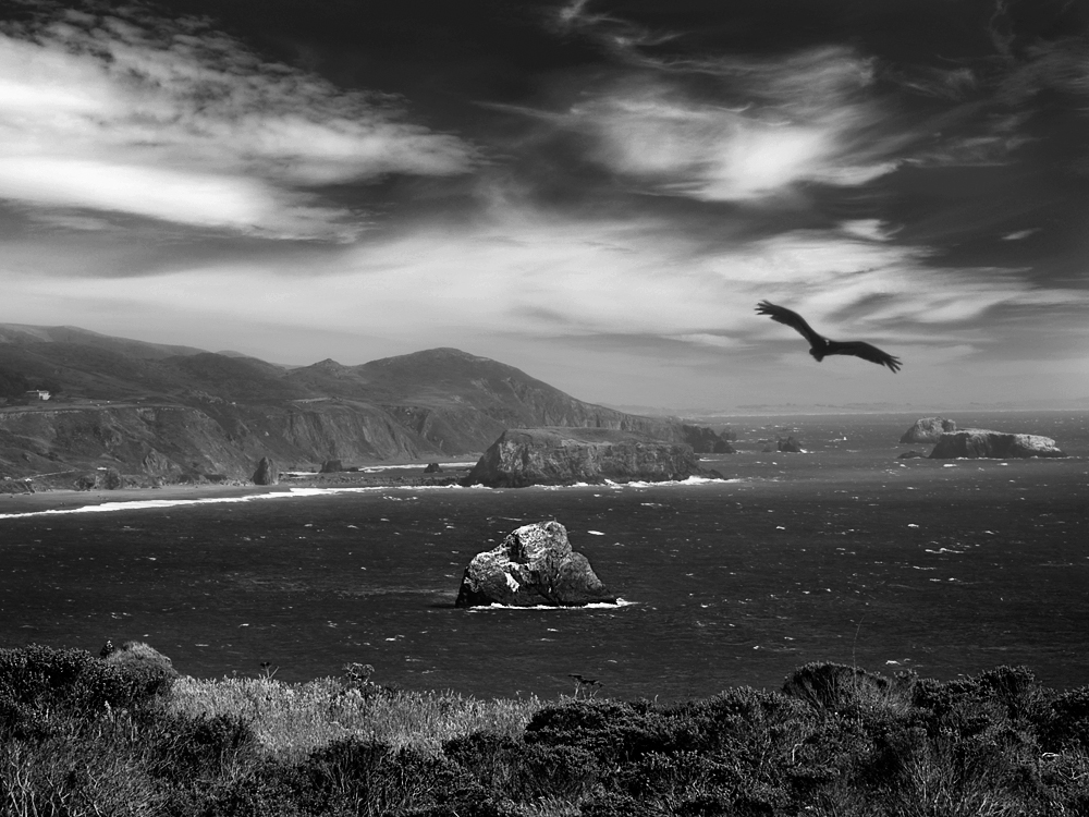 rocks and sky