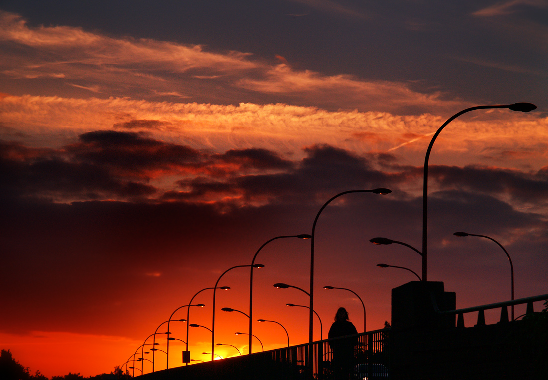 a silhouette at sunset.....