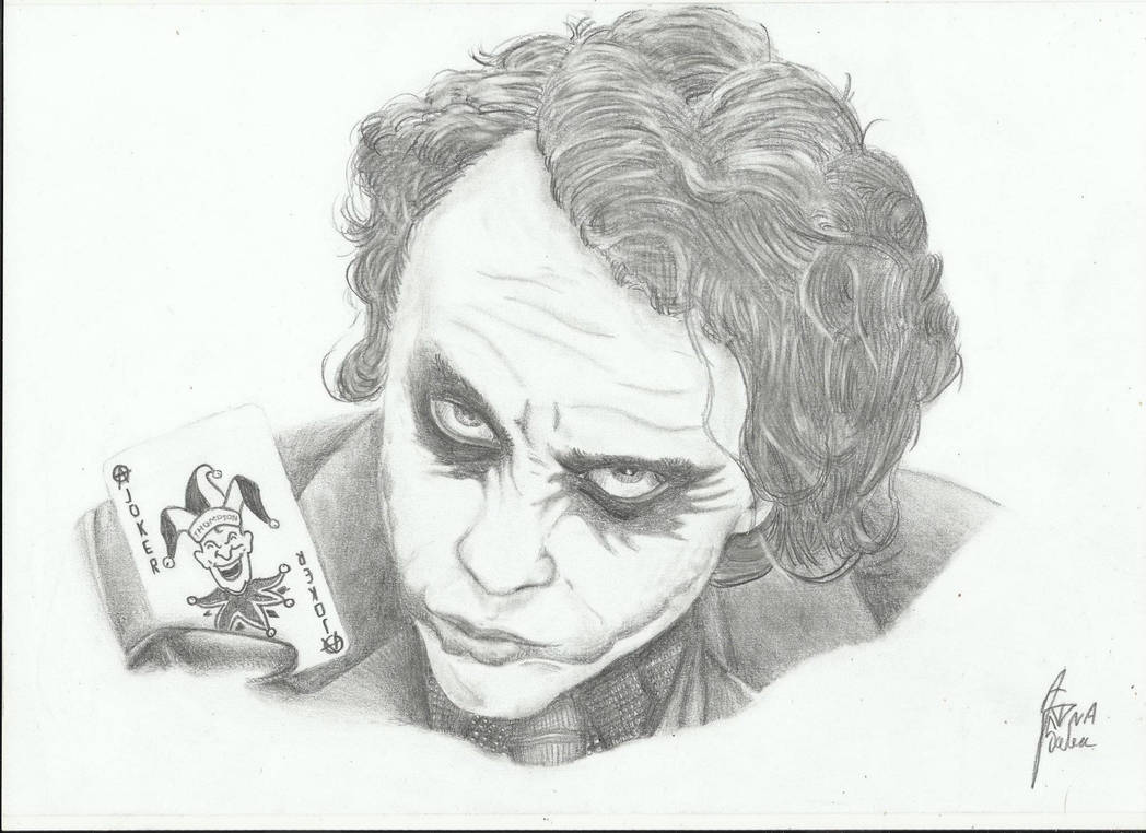 Joker pencil art. by dawned55 on DeviantArt
