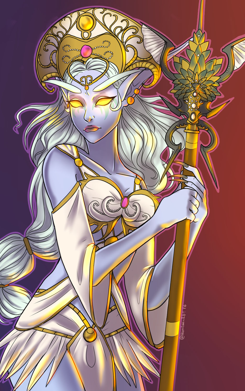 Queen Azshara by Hazelmutt