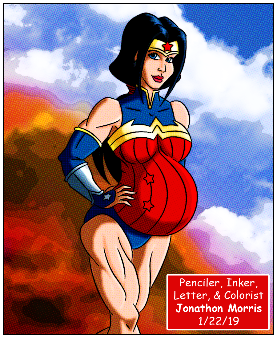 Pregnant Wonder Woman Redo By Jam4077 On Deviantart